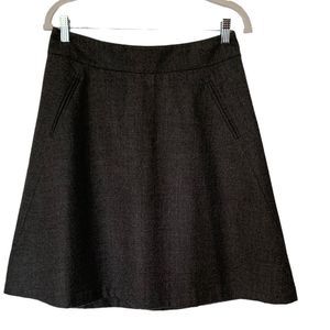 Banana Republic Gray Wool A-Line Skirt | Size 6